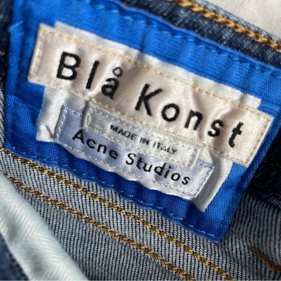 [25] Acne Studios Bla Konst Climb Dark Blue Denim Straight Leg Jean - Picture 11 of 12